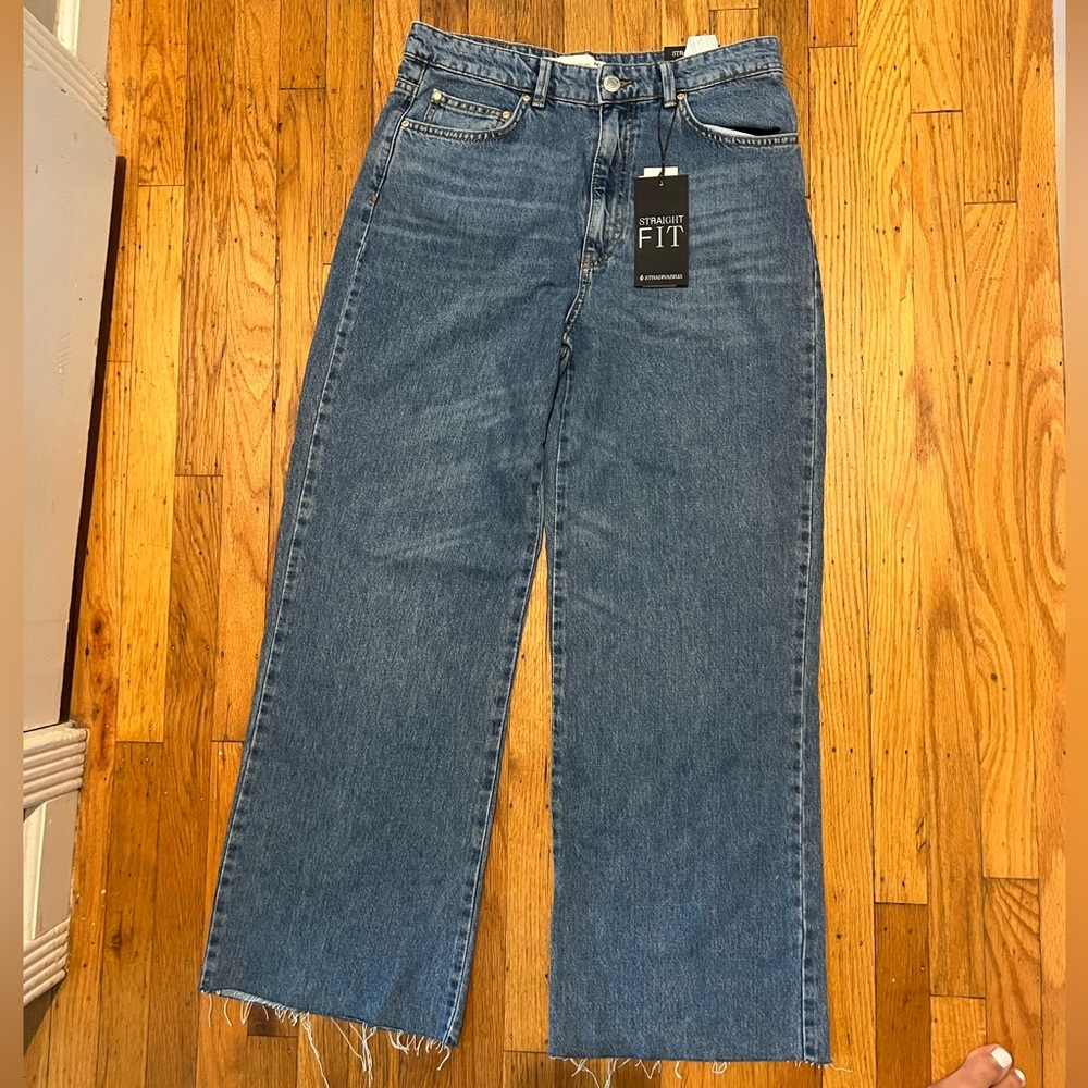 Stradivarius Medium Blue Denim Jeans